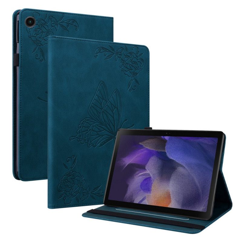 δερματινη θηκη Samsung Galaxy Tab A8 (2021) Πεταλούδες Τυπωμένο Σχέδιο