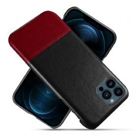 Θήκη iPhone 13 Pro Max Ksq Δίχρωμο Δερμάτινο Εφέ