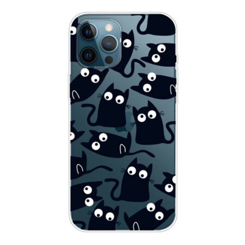 Θήκη iPhone 13 Pro Max Μαύρα Ποντίκια