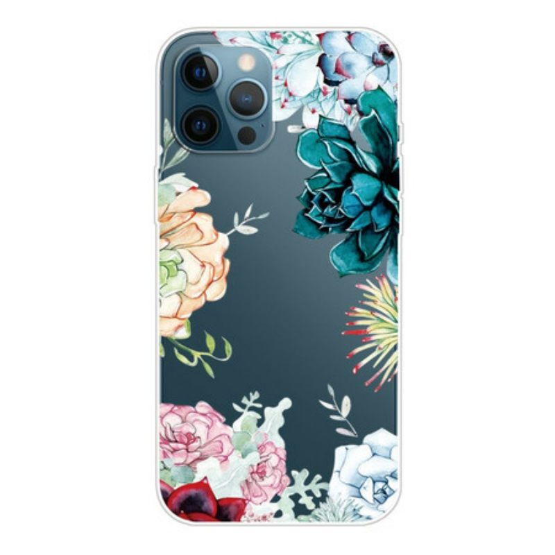 θηκη κινητου iPhone 13 Pro Max Ακουαρέλα Λουλούδια