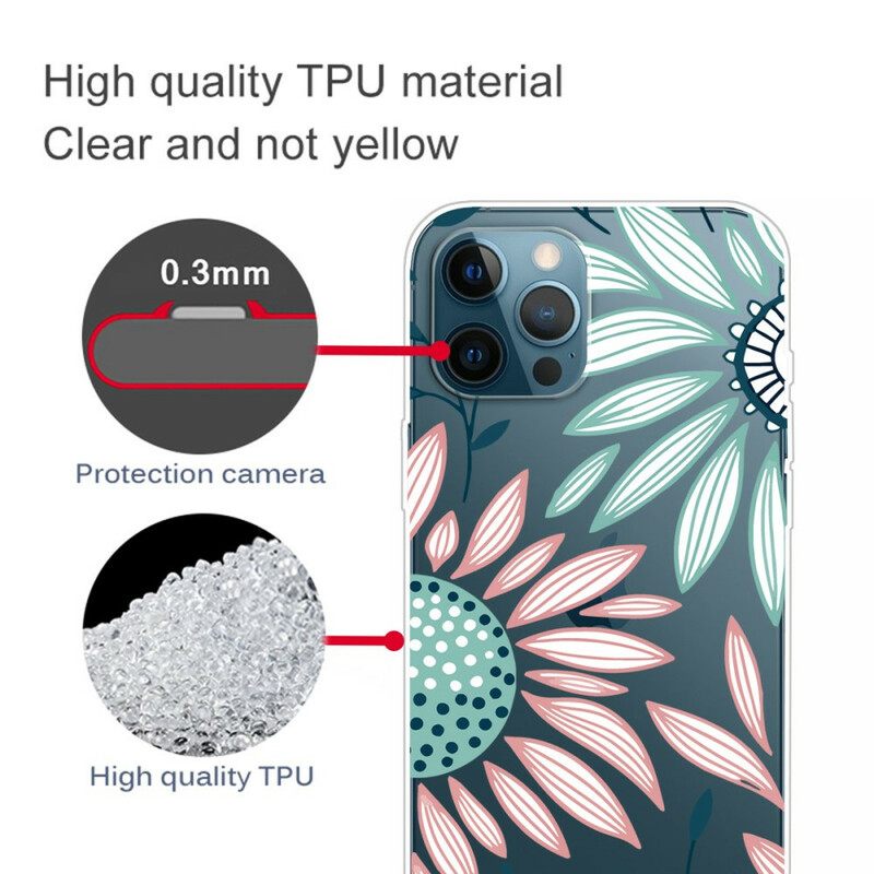 θηκη κινητου iPhone 13 Pro Max Διαφανές Ένα Λουλούδι