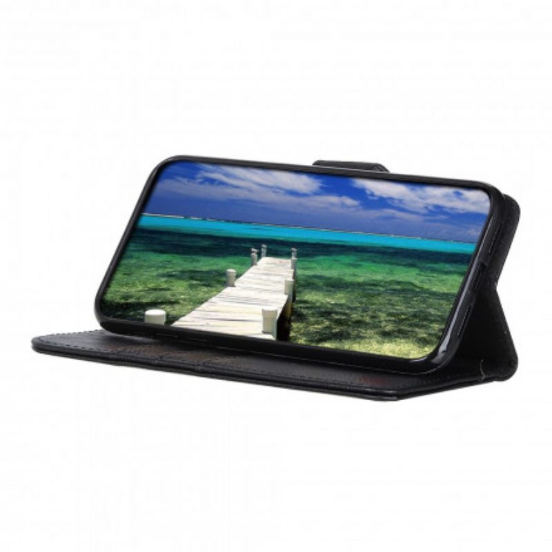 Κάλυμμα Realme 8 / 8 Pro Απομίμηση Δέρματος Khazneh