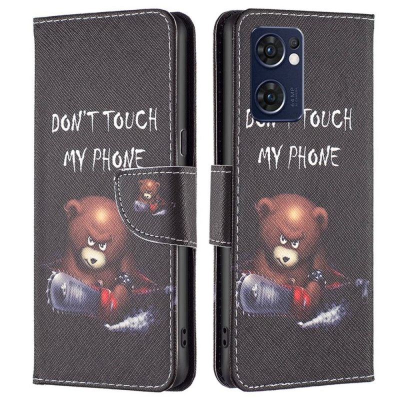 Κάλυμμα Oppo Find X5 Lite Επικίνδυνη Αρκούδα