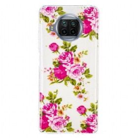 Θήκη Xiaomi Redmi Note 9 Pro 5G Λουλούδια Neon Liberty