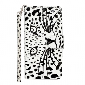 δερματινη θηκη Xiaomi Redmi 10A με κορδονι Thong Tiger