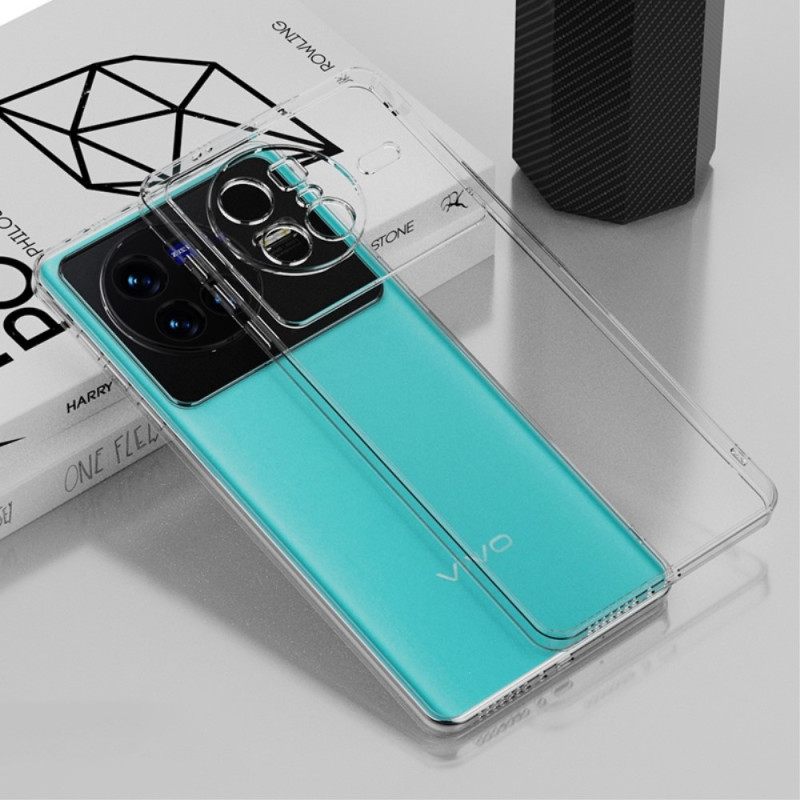 θηκη κινητου Vivo X80 Pro Διαφανές Μεταλλικό Περίγραμμα