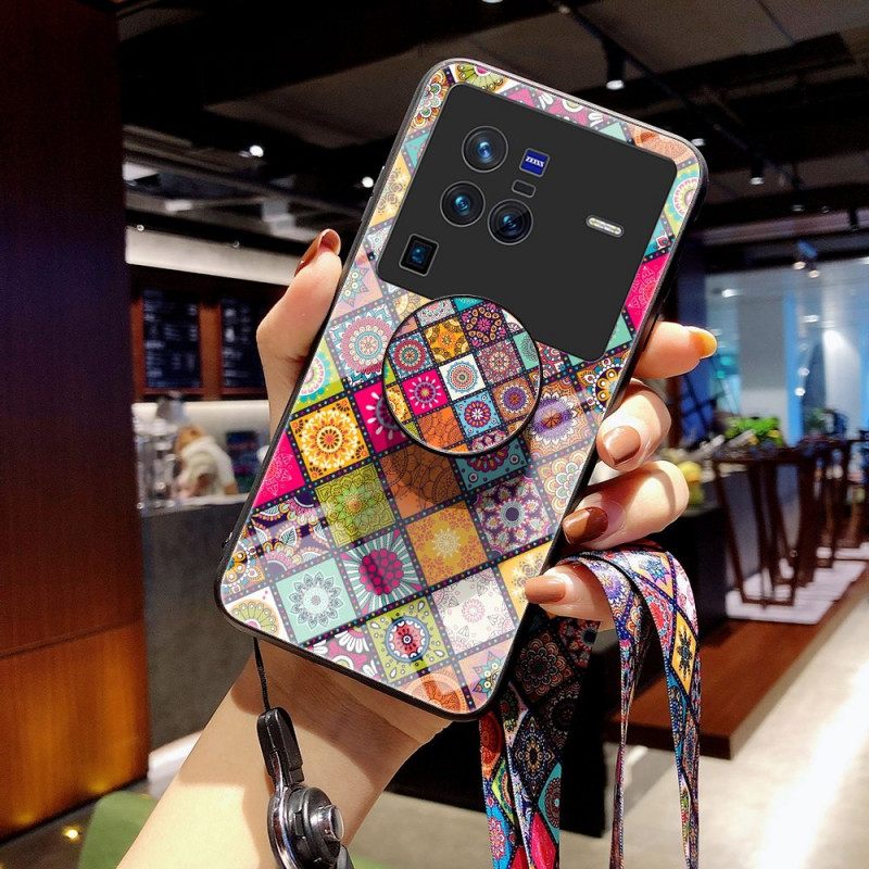 Θήκη Vivo X80 Pro Μαγνητική Θήκη Patchwork