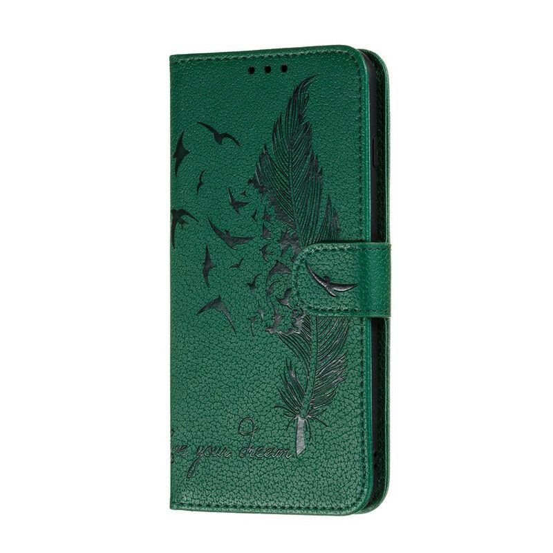 Κάλυμμα Samsung Galaxy A31 Faux Leather Live Your Dream