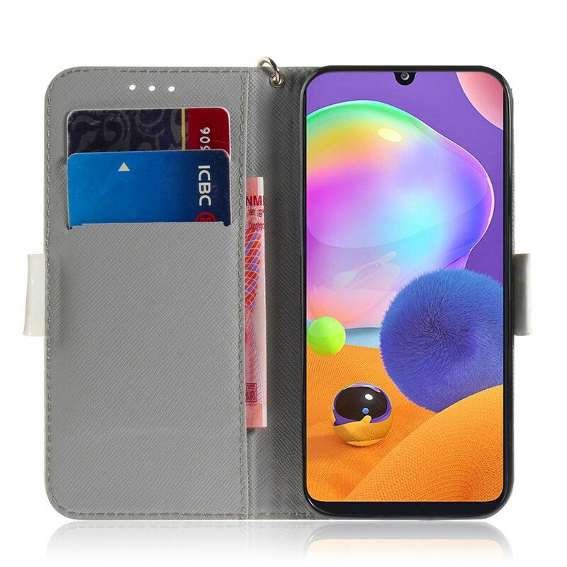 Κάλυμμα Samsung Galaxy A31 με κορδονι Ανθισμένο Κλαδί Με Λουράκι