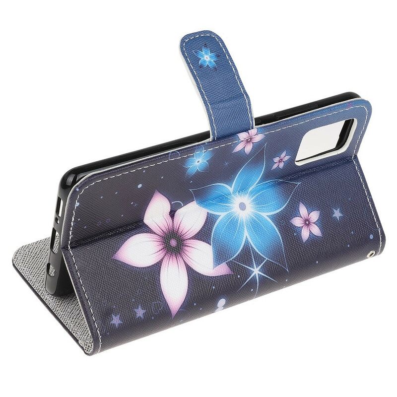 Κάλυμμα Samsung Galaxy A31 με κορδονι Λουλούδια Lunar Strap