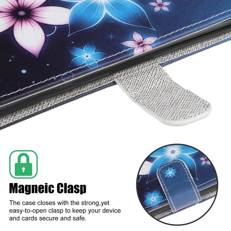 Κάλυμμα Samsung Galaxy A31 με κορδονι Λουλούδια Lunar Strap