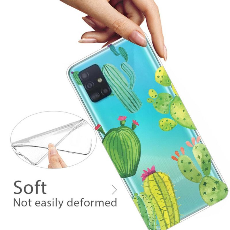 θηκη κινητου Samsung Galaxy A31 Ακουαρέλα Κάκτοι