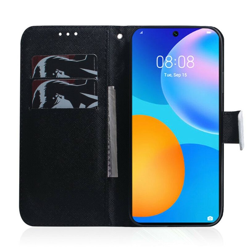 δερματινη θηκη Huawei P Smart 2021 Τίγρη Της Φωτιάς