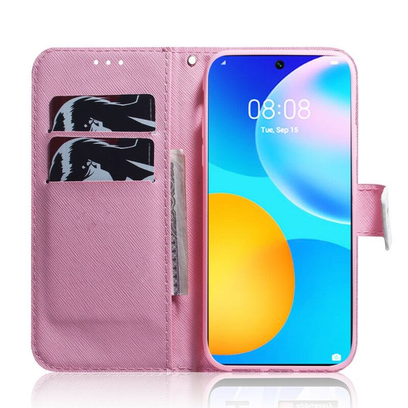 δερματινη θηκη Huawei P Smart 2021 Χρυσό Δέντρο