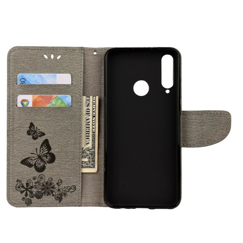 Κάλυμμα Huawei Y6p Διαφανή Ρεαλιστικά Φύλλα