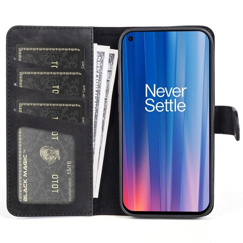 Κάλυμμα OnePlus Nord CE 2 5G Δίχρωμο Ψεύτικο Δέρμα