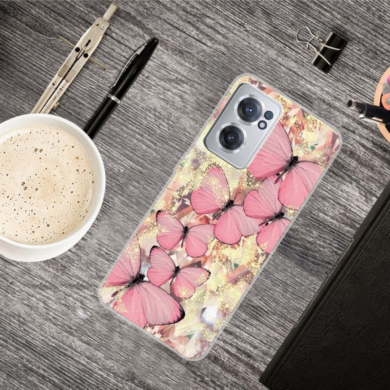 Θήκη OnePlus Nord CE 2 5G Τριαντάφυλλα Πεταλούδας