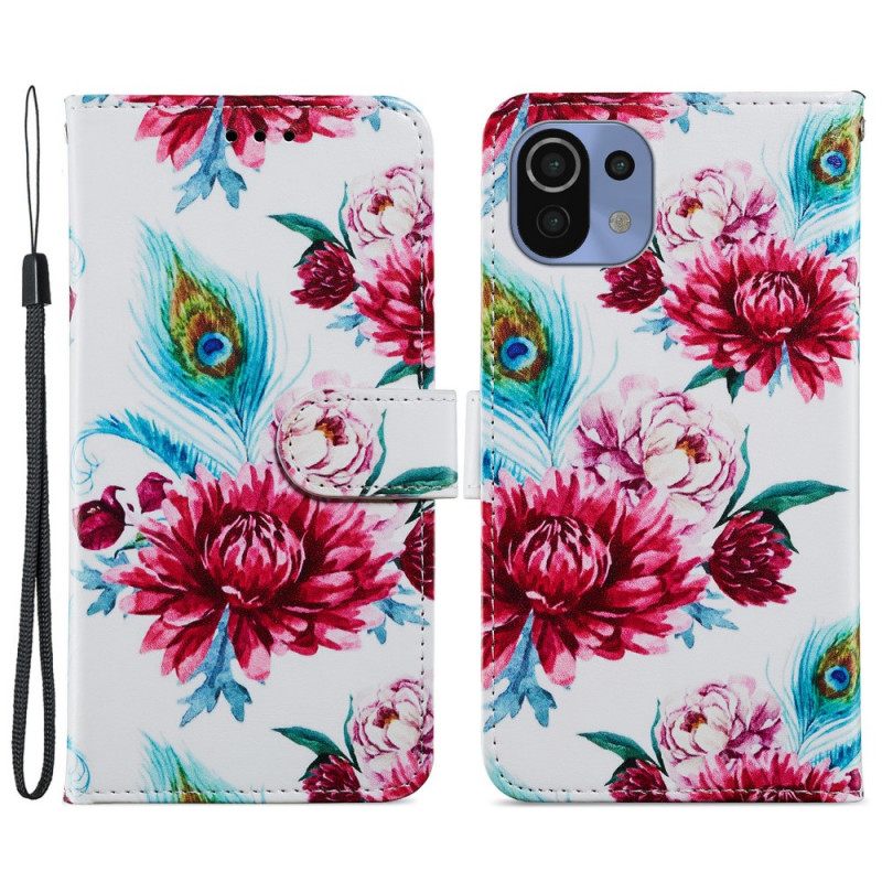 Κάλυμμα Xiaomi Mi 11 Lite 4G / 5G / 5G NE Έντονα Λουλούδια