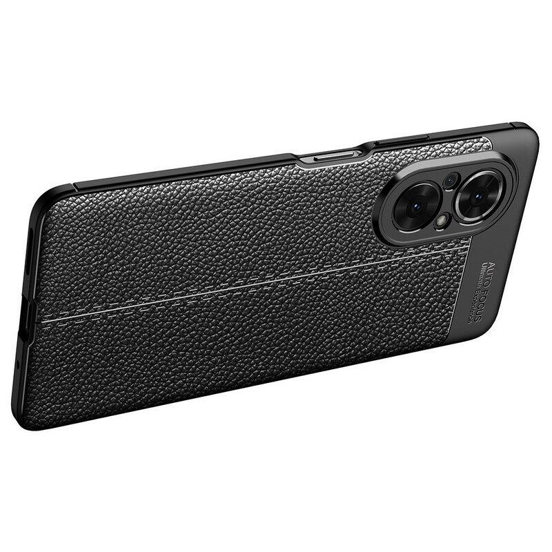 Θήκη Honor 50 SE Δερμάτινο Εφέ Litchi Double Line