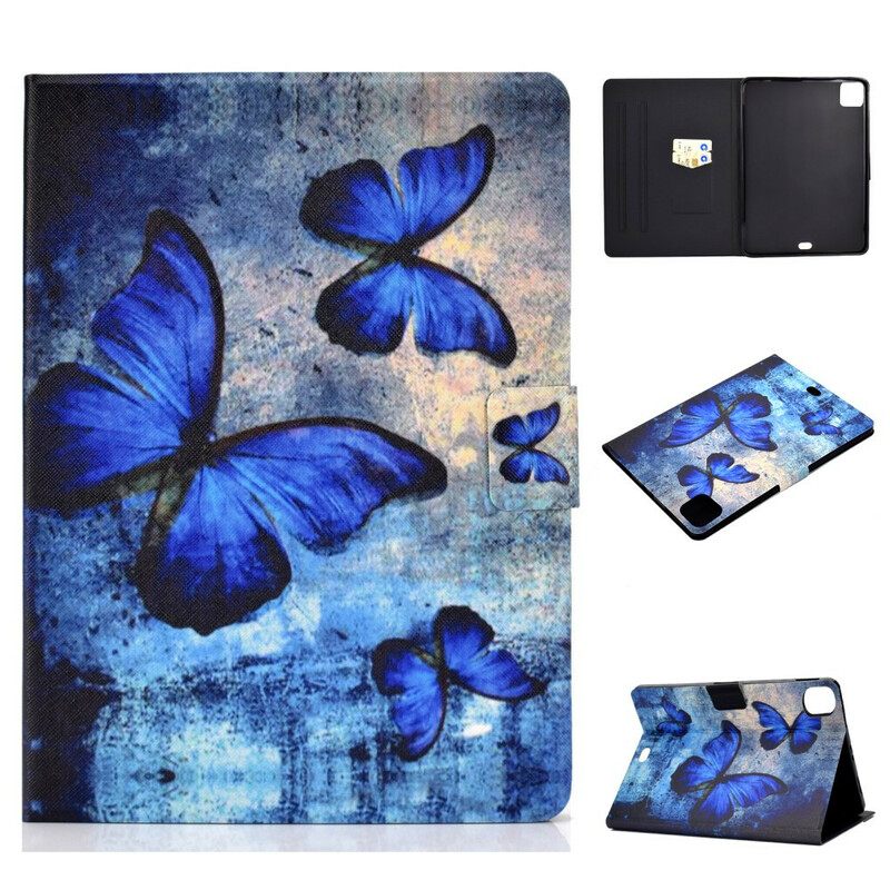 Κάλυμμα iPad Air (2022) (2020) Μπλε Πεταλούδες