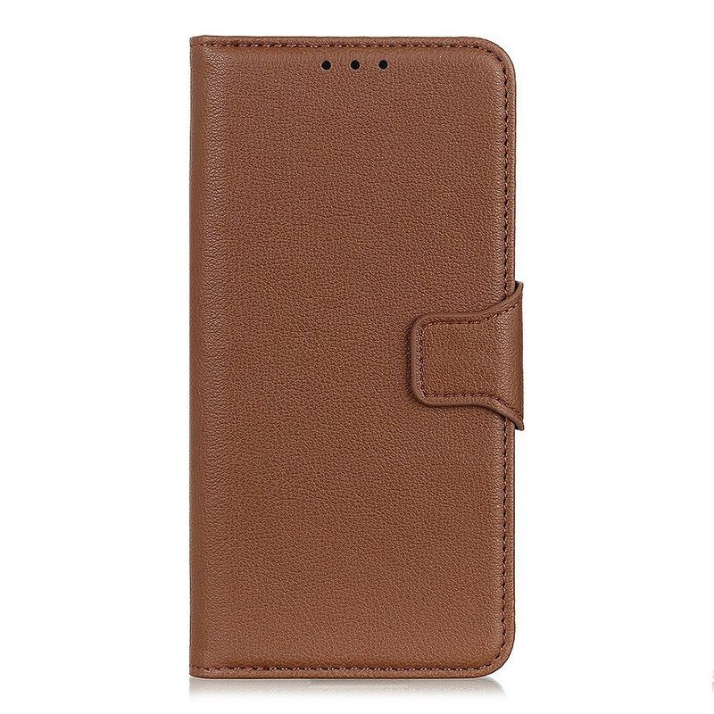 Κάλυμμα iPhone 12 Pro Max Μαγνητικό Κούμπωμα Litchi Leather Effect