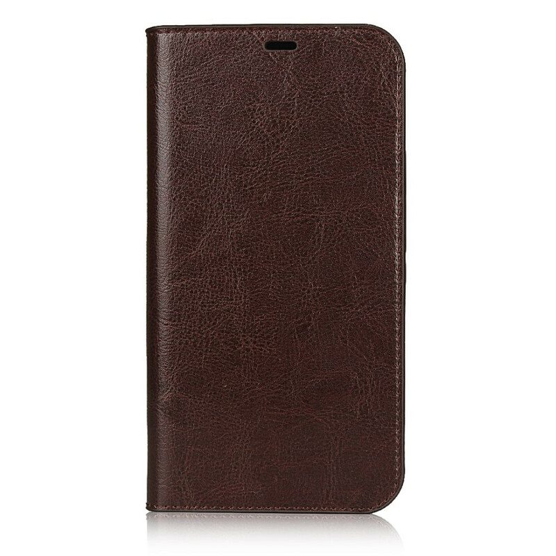 θηκη κινητου iPhone 12 Pro Max Θήκη Flip Αληθινό Δέρμα