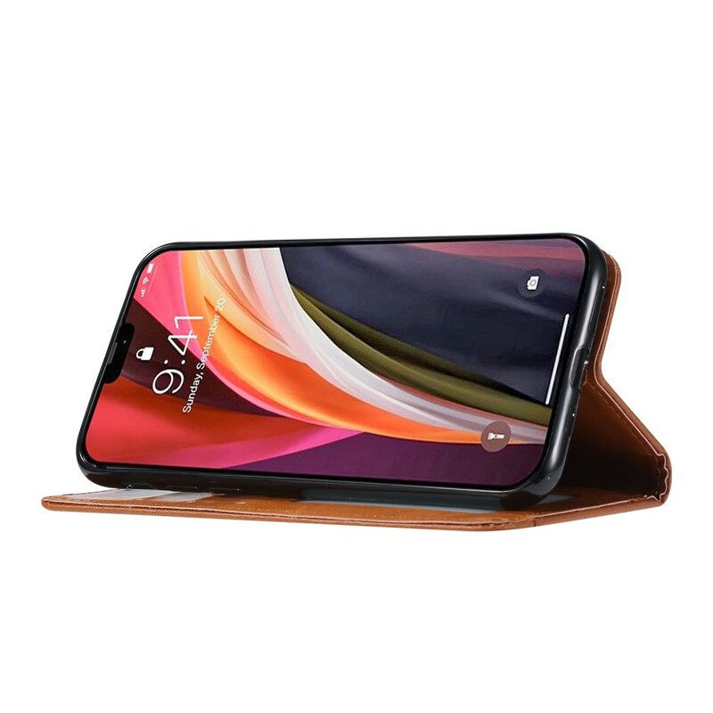 θηκη κινητου iPhone 12 Pro Max Θήκη Flip Θήκη Κάρτας Από Συνθετικό Δέρμα