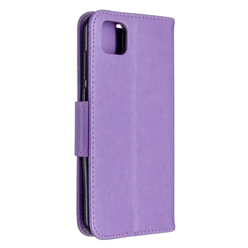 Κάλυμμα Huawei Y5p Θήκη Flip Μοναδικό Fluorescent Dream Catcher