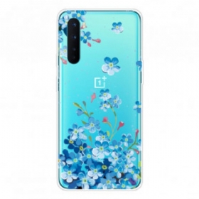 Θήκη OnePlus Nord Μπλε Λουλούδια