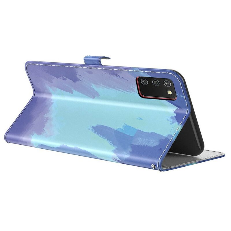 Θήκη Flip Samsung Galaxy A02s Αφηρημένη Πολύχρωμο