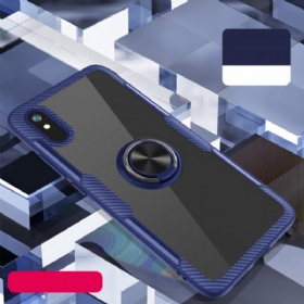 θηκη κινητου Xiaomi Redmi 9A Μεταλλικό Δαχτυλίδι Από Ανθρακονήματα