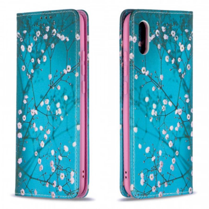 θηκη κινητου Xiaomi Redmi 9A Θήκη Flip Ανθισμένα Κλαδιά