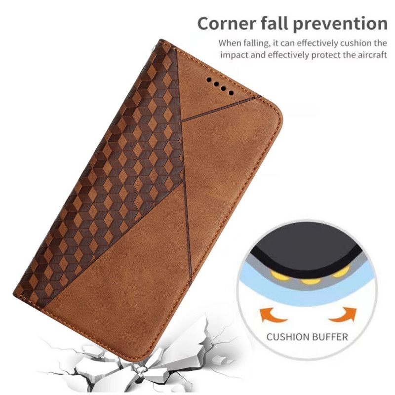 θηκη κινητου Xiaomi Redmi 9A Θήκη Flip Εφέ Geo Leather