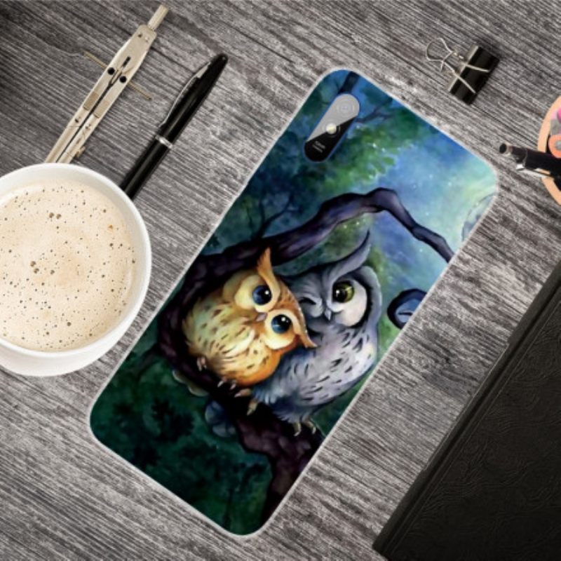Θήκη Xiaomi Redmi 9A Ζωγραφική Κουκουβάγιες