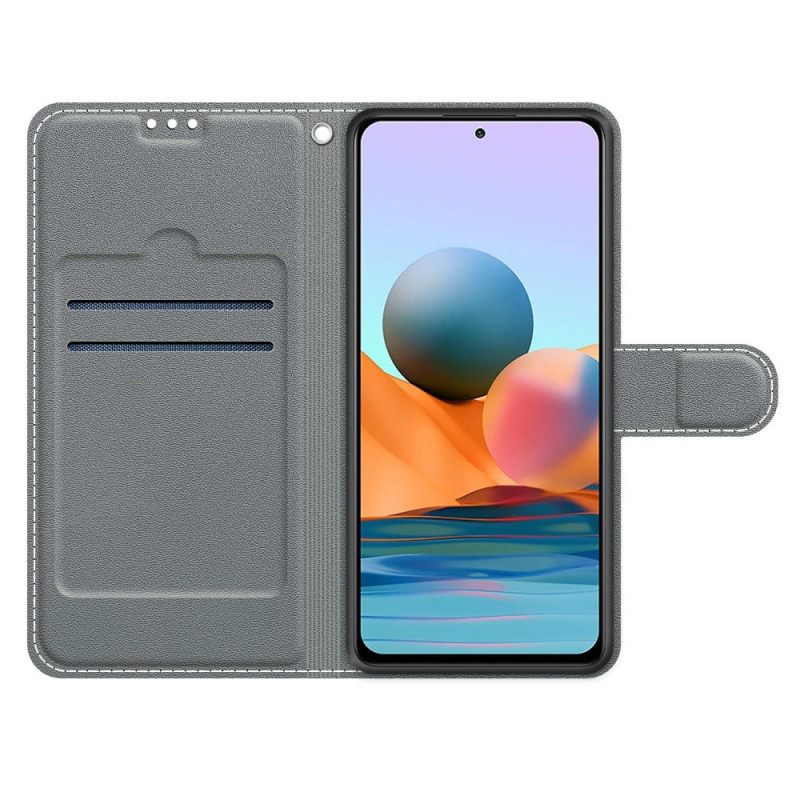 δερματινη θηκη Xiaomi Redmi Note 10 Pro Μάρμαρο Με Κορδόνι