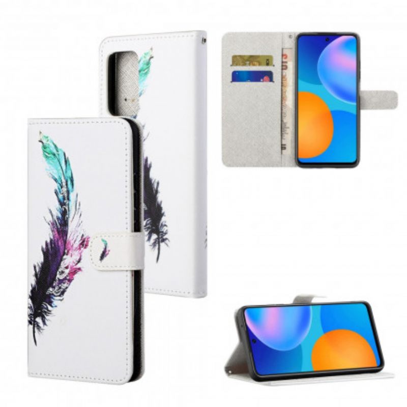 δερματινη θηκη Xiaomi Redmi Note 10 Pro με κορδονι Φτερό Με Κορδόνι