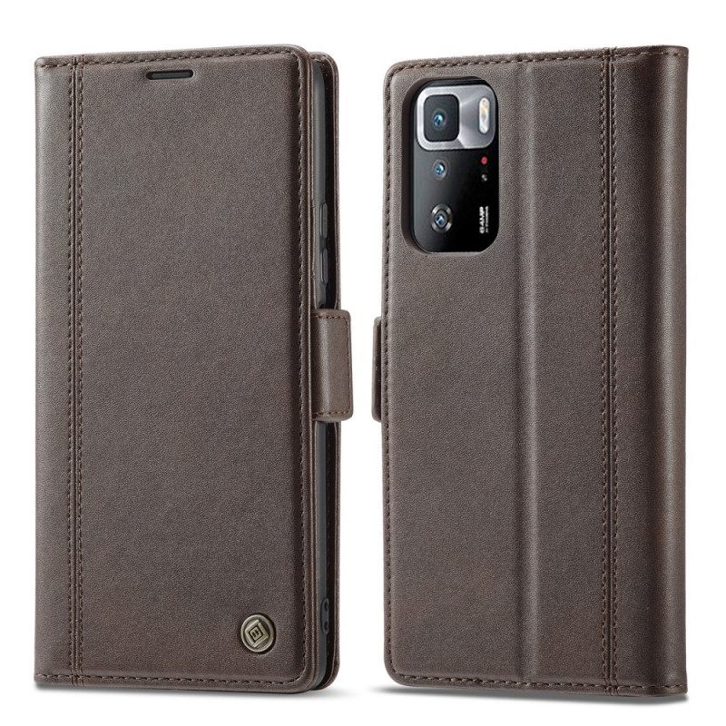 Θήκη Flip Xiaomi Redmi Note 10 Pro Διπλό Κούμπωμα Lc.imeeke