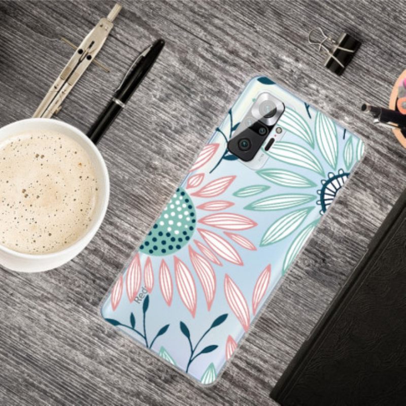 θηκη κινητου Xiaomi Redmi Note 10 Pro Διαφανές Ένα Λουλούδι