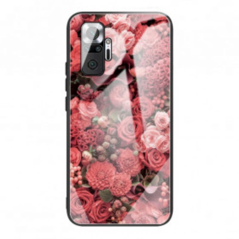 θηκη κινητου Xiaomi Redmi Note 10 Pro Rose Flowers Tempered Glass