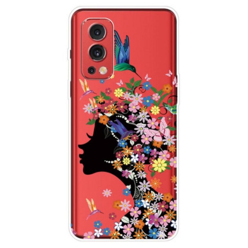 θηκη κινητου OnePlus Nord 2 5G Διάφανα Λουλουδάτα Μαλλιά