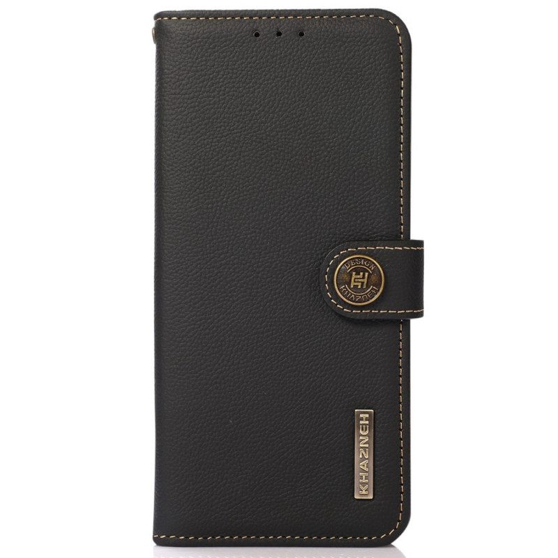 Κάλυμμα Poco X4 GT Khazneh Rfid Γνήσιο Δέρμα