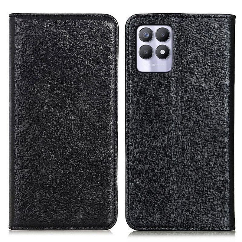 θηκη κινητου Realme 8i Θήκη Flip Δερμάτινη Υφή