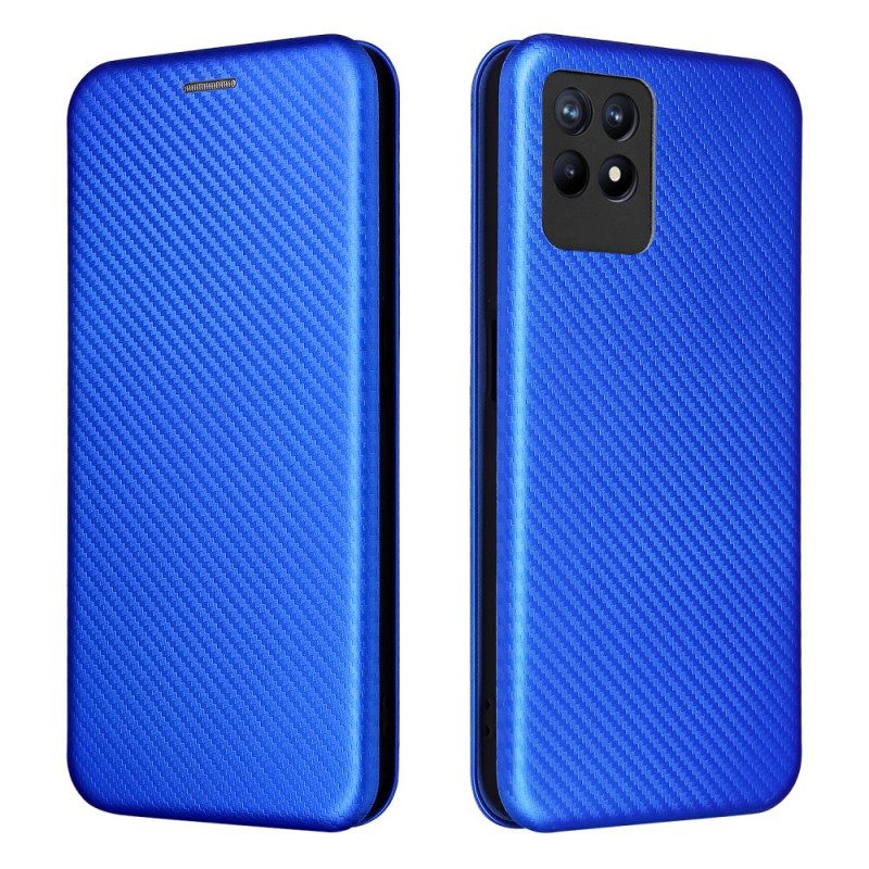 θηκη κινητου Realme 8i Θήκη Flip Ινα Άνθρακα