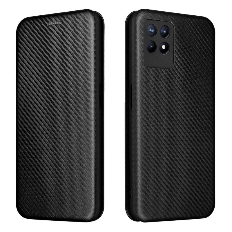 θηκη κινητου Realme 8i Θήκη Flip Ινα Άνθρακα