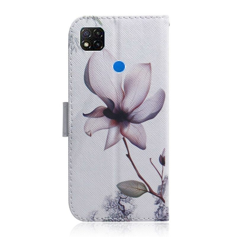 Κάλυμμα Xiaomi Redmi 9C Flower Dusty Pink