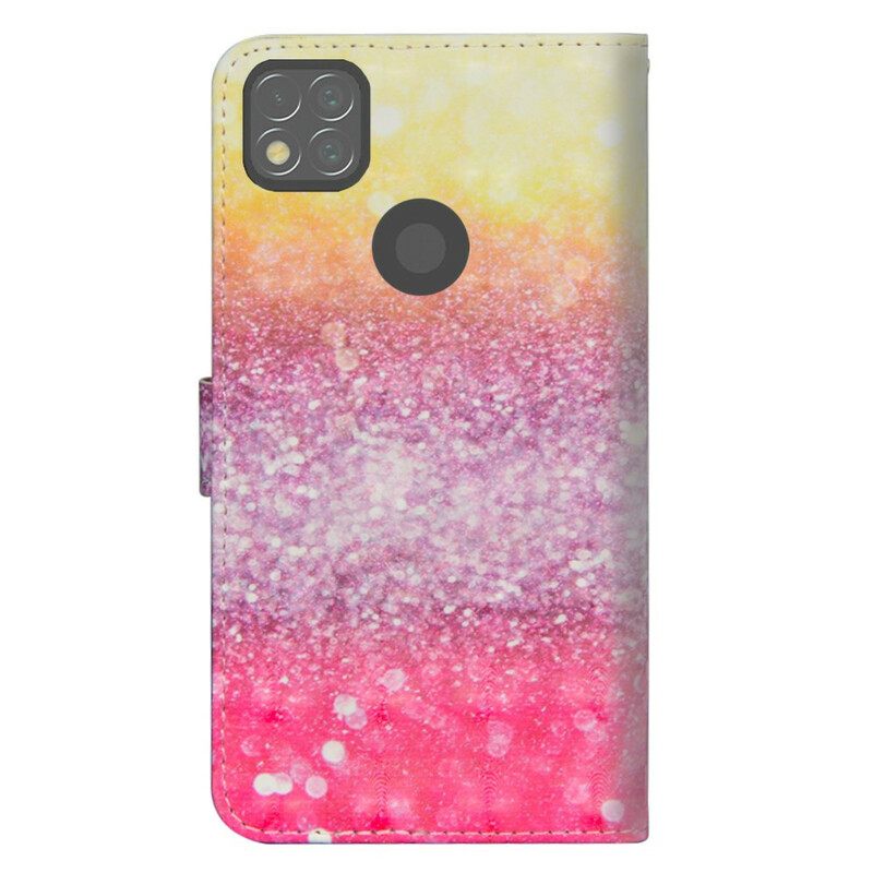 Κάλυμμα Xiaomi Redmi 9C Magenta Glitter Gradient