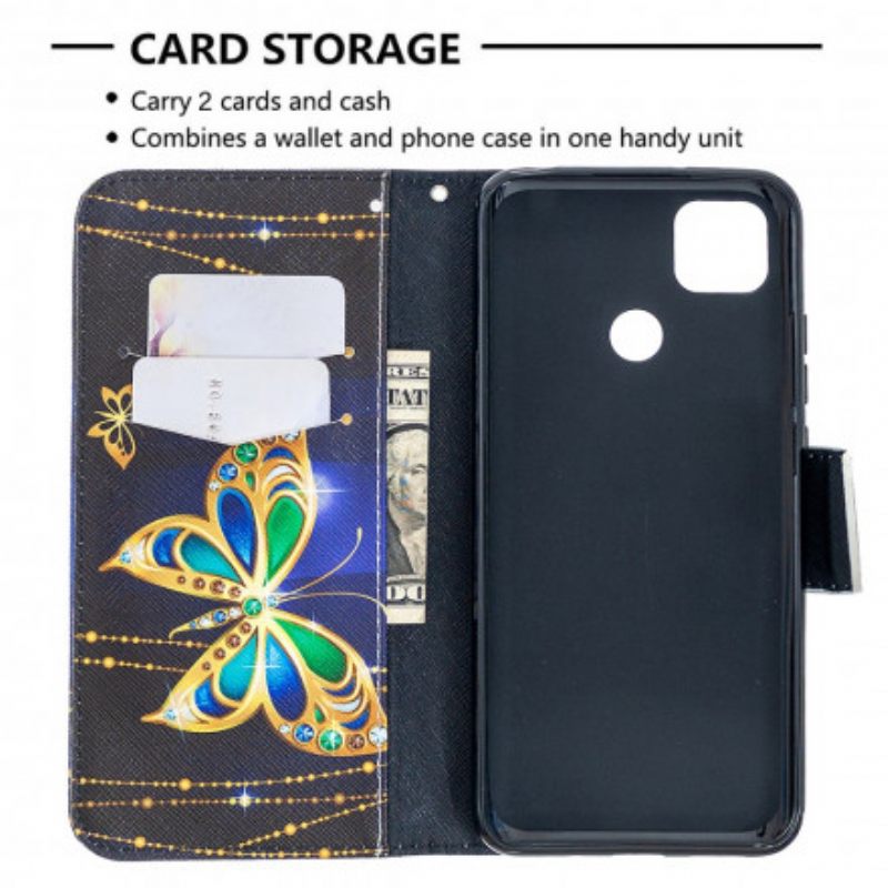 Θήκη Flip Xiaomi Redmi 9C Απίστευτες Πεταλούδες