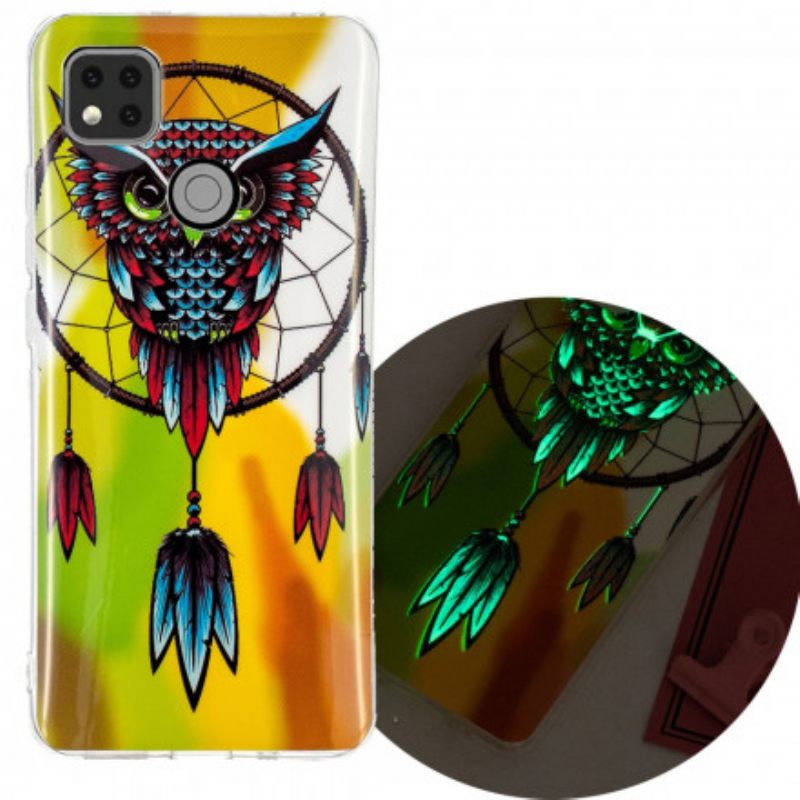 Θήκη Xiaomi Redmi 9C Fluorescent Dream Catcher Κουκουβάγιας