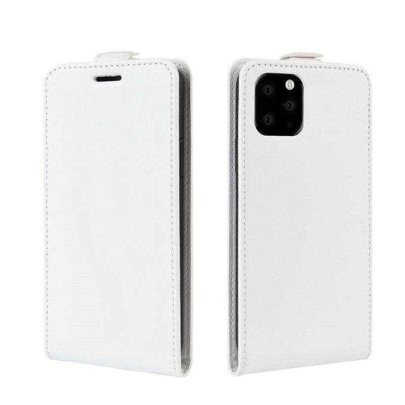 Κάλυμμα iPhone 11 Pro Max Θήκη Flip Πτυσσόμενο Δερμάτινο Εφέ