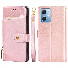 Κάλυμμα Xiaomi Redmi Note 12 5G Πορτοφόλι Με Φερμουάρ